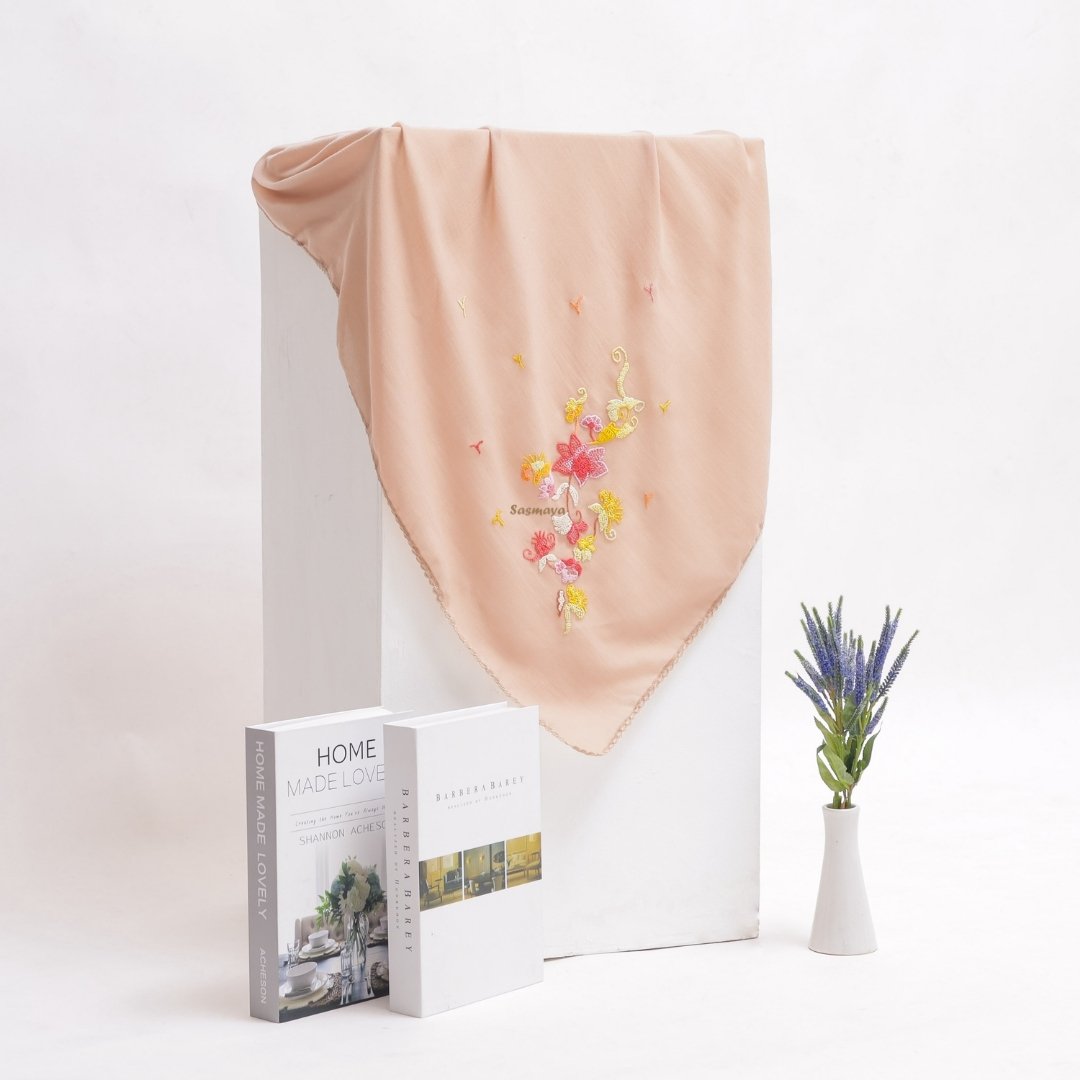 Hijab Kapalo Samek - Peach