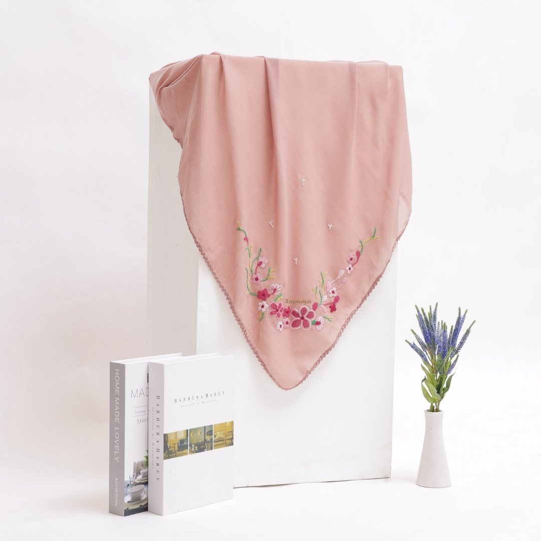 Hijab Kapalo Samek - Pink