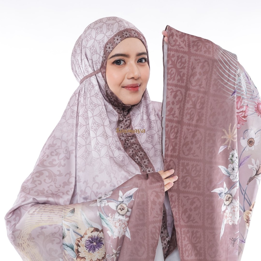 Mukena Print - Brown Main