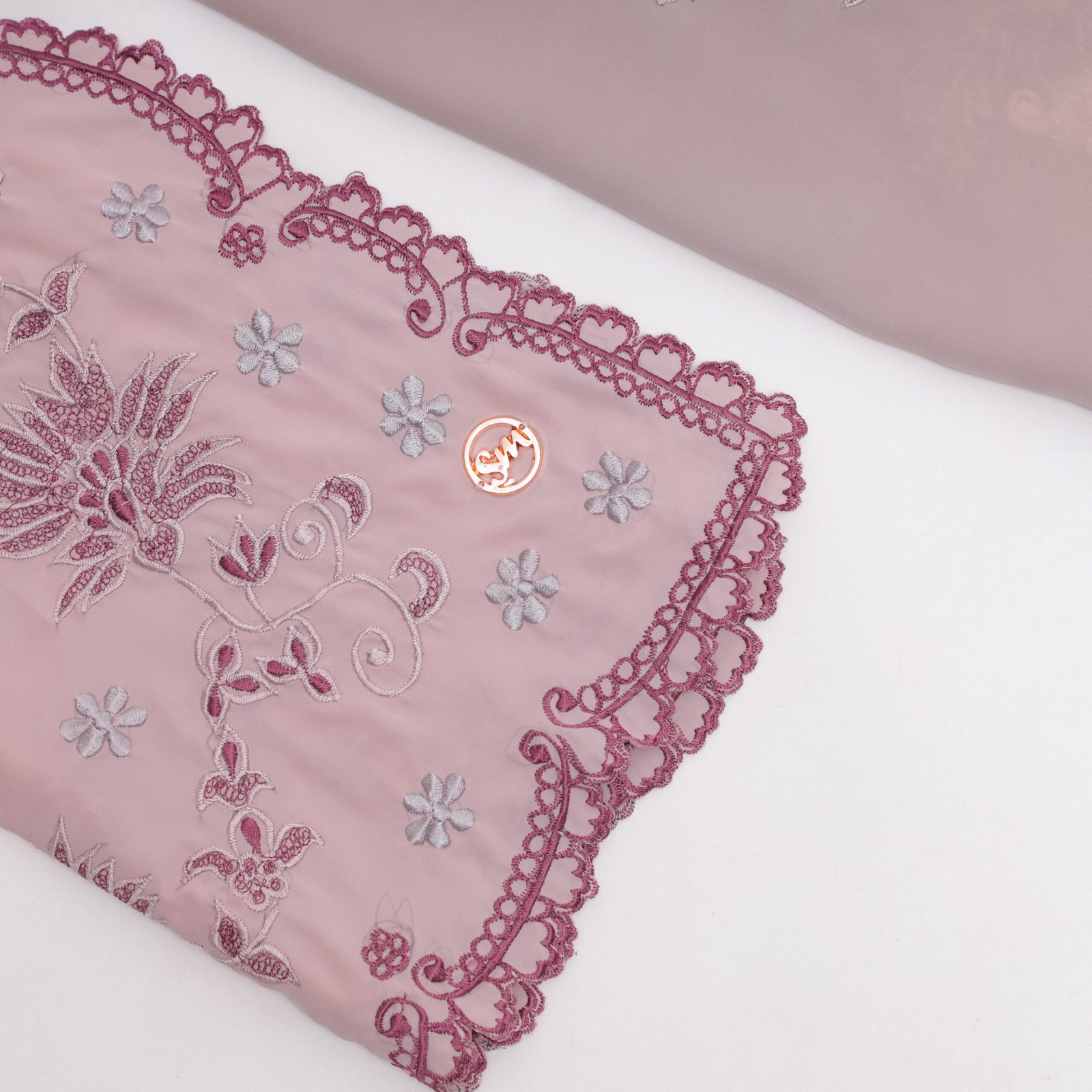 Pashmina - Embroidery Pink - Image 2