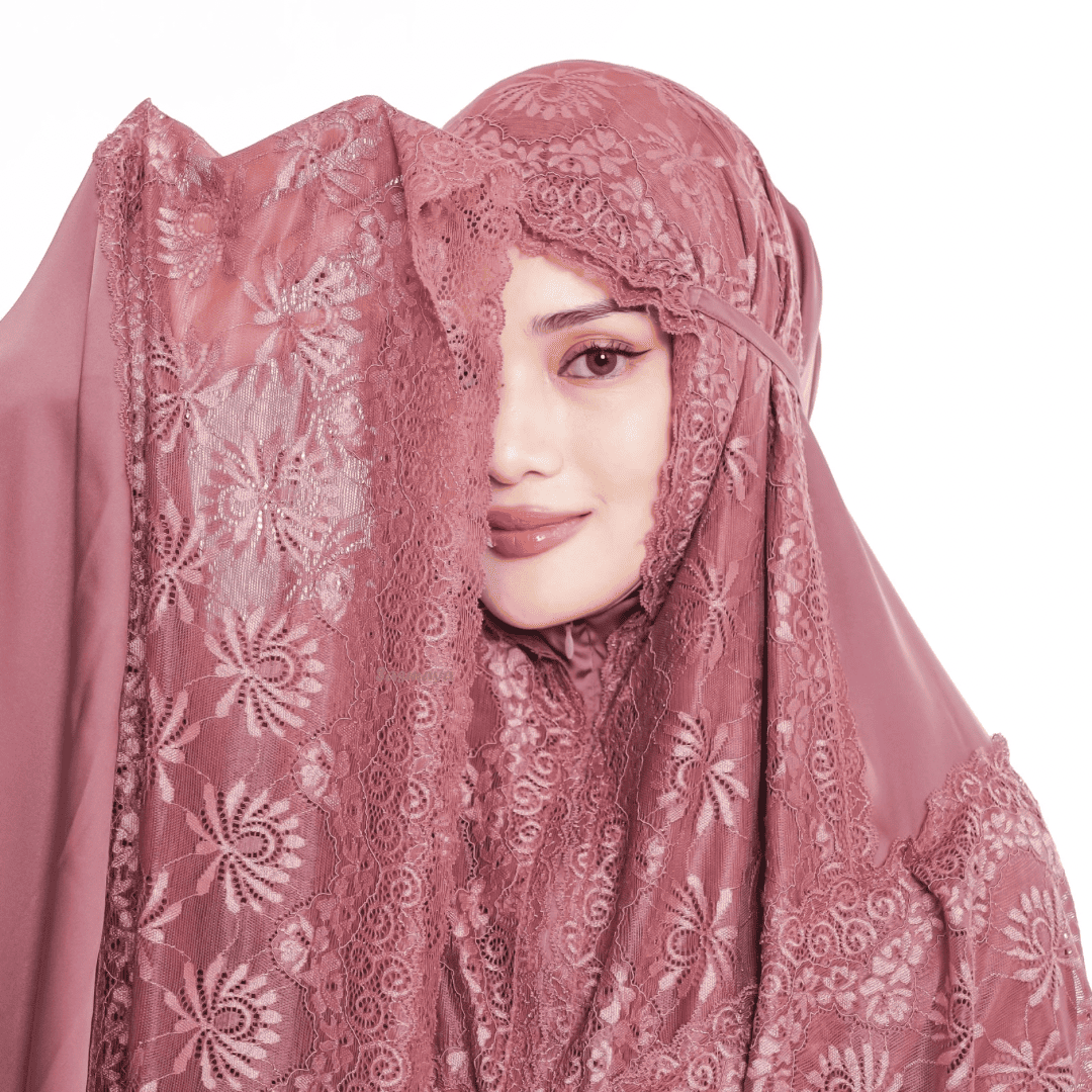 Mukena Eshal - Burgundy - Image 4