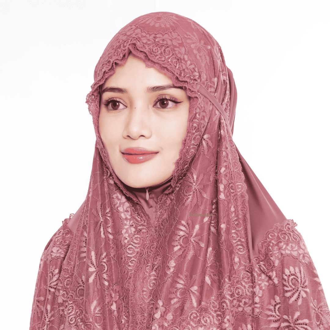 Mukena Eshal - Burgundy - Image 3