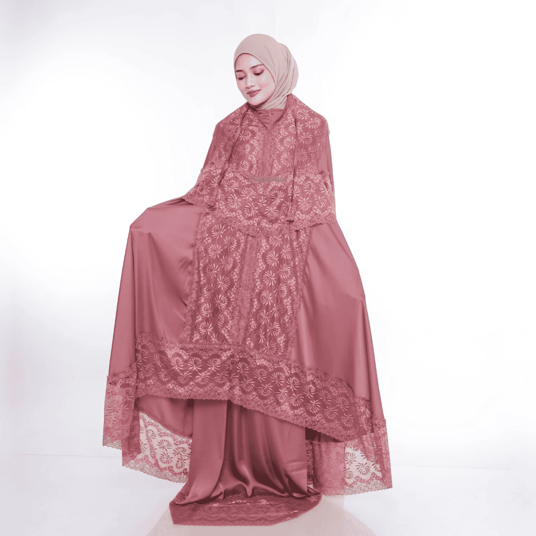 Mukena Eshal - Burgundy - Image 8