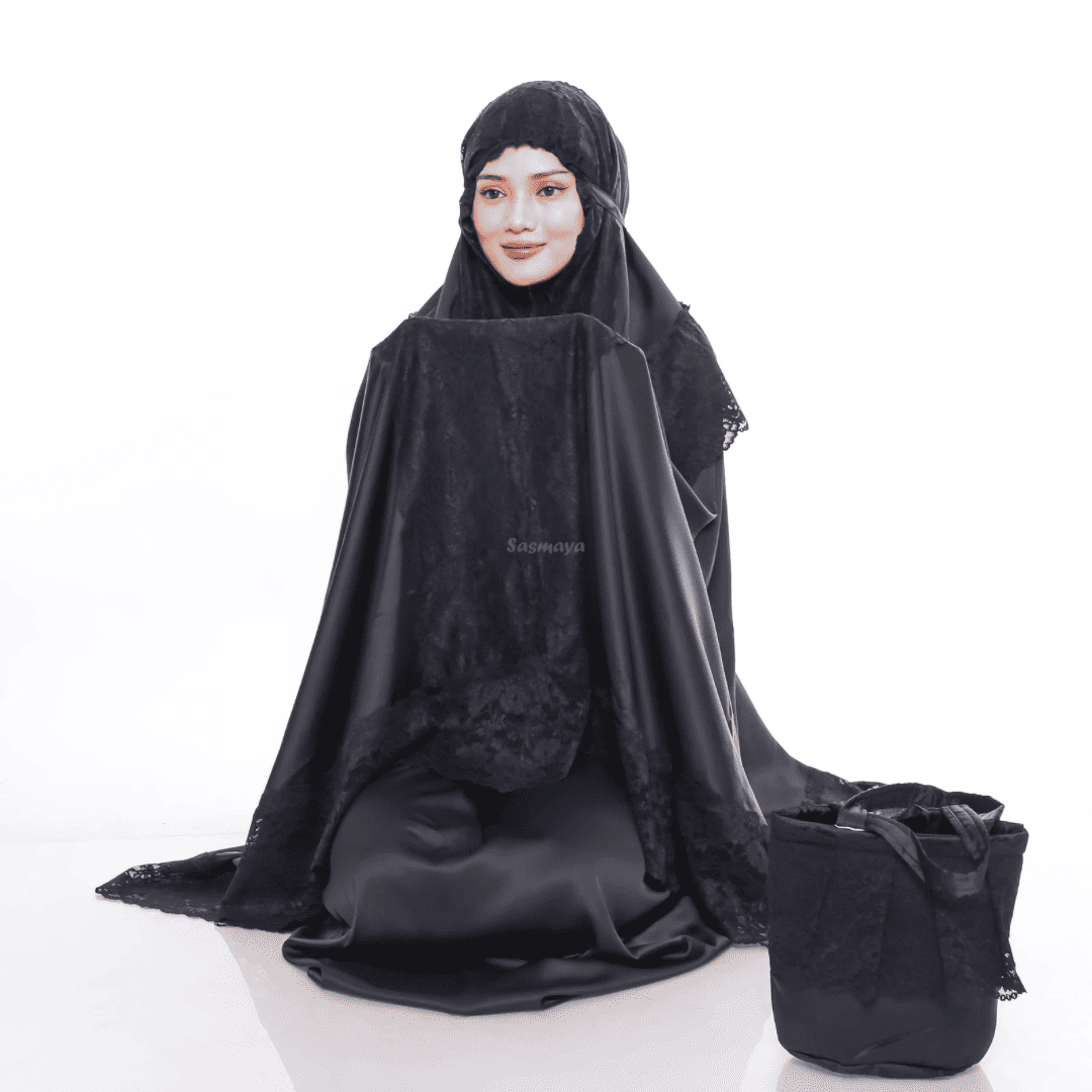 Mukena Eshal - Black - Image 6