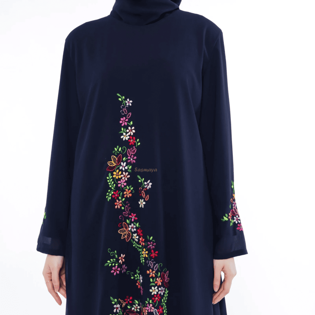 Malay Dress Suji - Navy - Image 7